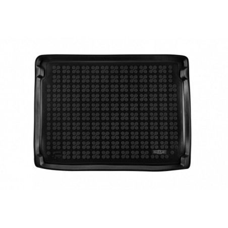 Rubber Trunk Mat Black suitable for Ford Focus IV Hatchback (2018-up) version with full size tire
