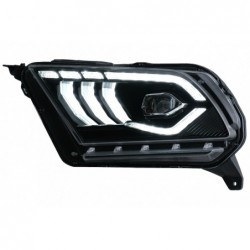 Full LED Headlights suitable for Ford Mustang V (2010-2014) with Dynamic Sequential Turning Light