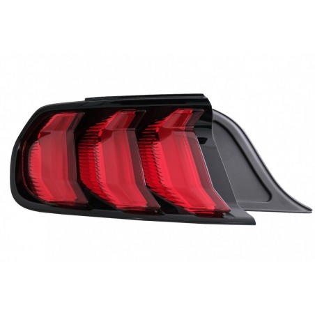 Full LED Taillights suitable for Ford Mustang VI S550 (2015-2019) Red with Dynamic Sequential Turning Lights