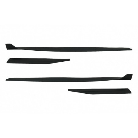 Add-On Side Skirts Extensions Splitters suitable for Ford Mustang Mk6 VI Sixth Generation (2015-2020) GT 500 Design