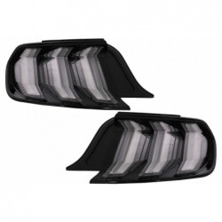 Full LED Taillights suitable for Ford Mustang VI S550 (2015-2019) Smoke Clear with Dynamic Sequential Turning Lights