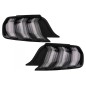 Full LED Taillights suitable for Ford Mustang VI S550 (2015-2019) Smoke Clear with Dynamic Sequential Turning Lights