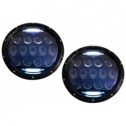7 Inch CREE LED Headlights Amber Halo DRL suitable for Jeep Wrangler TJ & JK (1997-2018)