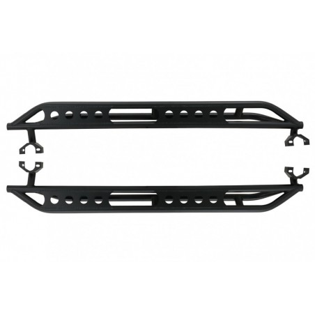 Running Boards Side Steps Nerf Bars suitable for Jeep Wrangler Rubicon JK (2007-2017) 4 Doors Iron