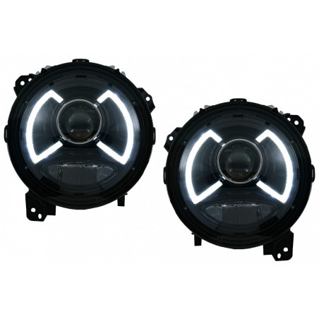 Full LED Headlights suitable for Jeep Wrangler IV JL/JLU (2018-up) Light Bar
