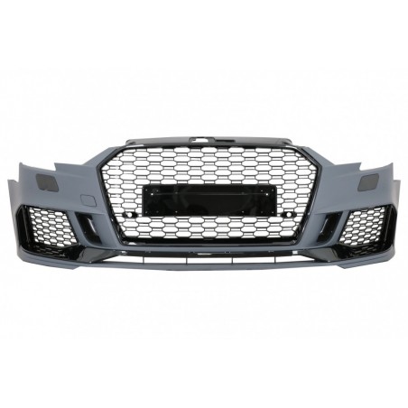 Front Bumper suitable for Audi A3 8V Facelift (2016-2019) Sedan Cabrio RS3 Design Brilliant Black