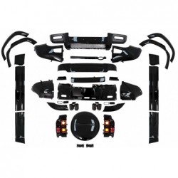Body Kit suitable for Land Rover Defender SUV L663 (2019-Up) Piano Black