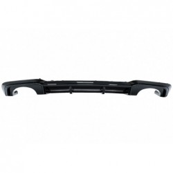 Rear Bumper Valance Diffuser suitable for Audi A3 8V Facelift (2016-2019) Sedan Cabrio RS3 Design only S-line Bumper Piano Black