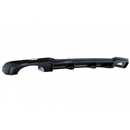 Rear Bumper Valance Diffuser suitable for Audi A3 8V Facelift (2016-2019) Sedan Cabrio RS3 Design only S-line Bumper Piano Black