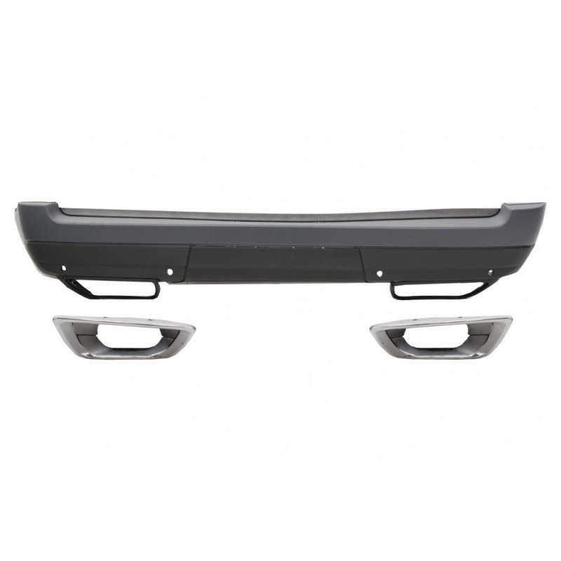 Rear Bumper with Exhaust Muffler Tips suitable for Range Rover Vogue IV L405 (2013-2017) Upgrade to Facelift 2018+ SVO Design