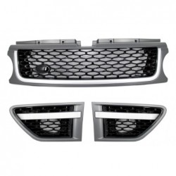 Central Grille and Side Vents Assembly suitable for Land Range Sport Facelift L320 (2010-2013) Autobiography Look Platinum Black