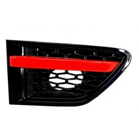 Central Grille and Side Vents Assembly suitable for Land Range Rover Sport L320 Facelift (2010-2013) Autobiography Look Black Re