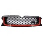 Central Grille suitable for Land Range Rover Sport L320 Facelift (2009-2013) Autobiography Look Black Red Edition