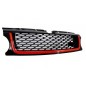 Central Grille suitable for Land Range Rover Sport L320 Facelift (2009-2013) Autobiography Look Black Red Edition