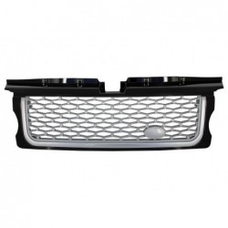 Central Grille and Side Vents Assembly suitable for Land Range Rover Sport L320 (2005-2008) Autobiography Look Black Silver Edit