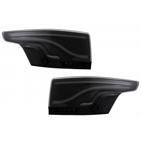 Glohh LED LightBar Taillights suitable for Range Rover Sport L494 (2013-up) GL-5X Smoke High Gloss Black Trim