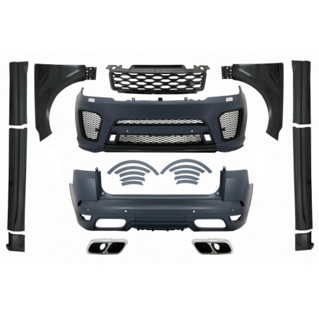 Complete Body Kit suitable for Range Rover Sport L494 (2013-2017) Conversion to 2019 SVR Design