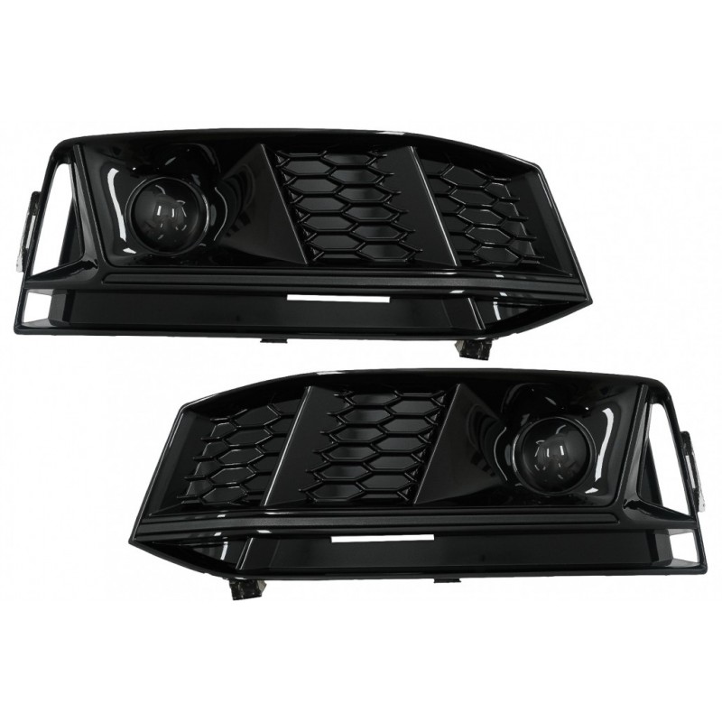 Buferio apatinės grotelės ACC dangčiai Šoninės grotelės, tinkamos Audi A4 B9 S-Line Sedan Avant (2016-2018) RS4 Design Black Edi