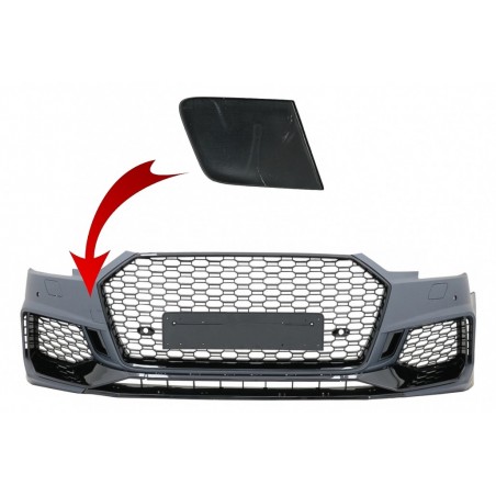Tow Hook Cover Front Bumper suitable for AUDI A4 B9 8W Limousine Avant (2016-2018) Quattro RS4 Design