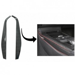 Car Center Console Panel Side Decorative Trim Cover Suitable for Mercedes A-Class W177 V177 (2018-Up) Carbon