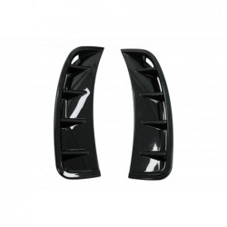 Side Vents Front Bumper suitable for Mercedes A Class W177 Hatchback (04.2018-up) V177 Sedan (04.2018-up) Piano Black