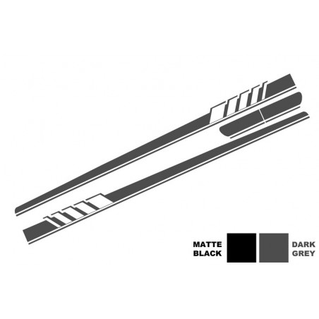 Side Decals Sticker Vinyl Dark Grey suitable for MERCEDES C-Class C205 Coupe A205 Cabriolet (2014-) C63 Design