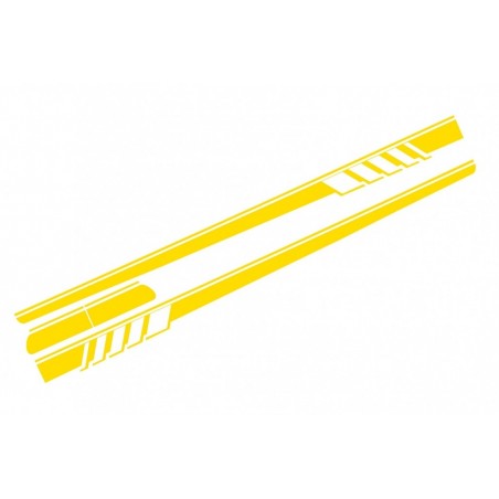 Side Decals Sticker Vinyl Matte Yellow suitable for Mercedes C-Class C205 Coupe A205 Cabriolet (2014-up)