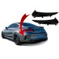 Rear Bumper Flaps Side Fins Flics suitable for Mercedes C-Class C205 A205 (2014-2018) Coupe Cabriolet Piano Black