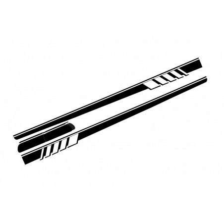 Side Decals Sticker Vinyl suitable for Mercedes C-Class C205 Coupe A205 Cabriolet (2014-up) C63 Design Piano Black