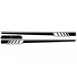 Side Decals Sticker Vinyl suitable for Mercedes C-Class C205 Coupe A205 Cabriolet (2014-up) C63 Design Piano Black