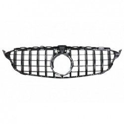 Front Grille suitable for Mercedes C-Class W205 Sedan S205 T-Modell A205 Cabriolet C205 Coupe Facelift (03.2018-2020) Black