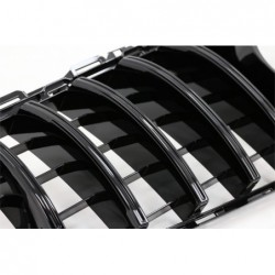 Front Grille suitable for Mercedes C-Class W205 Sedan S205 T-Modell A205 Cabriolet C205 Coupe Facelift (03.2018-2020) Black