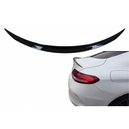 Trunk Boot Spoiler suitable for Mercedes C-Class Coupe C205 (2014-2019) Black