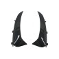 Rear Bumper Flaps Side Fins Flics suitable for Mercedes C Class C205 A205 (2015-2019) Piano Black