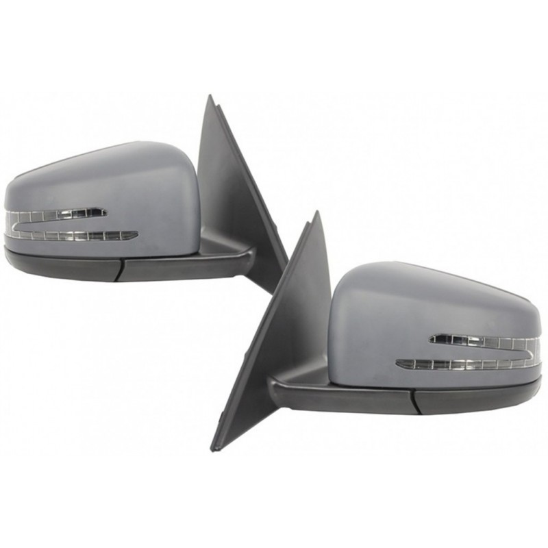 Pilnas veidrodžio mazgas, tinkantis Mercedes C-Class W204 (2007-2012) veido patempimo dizainui