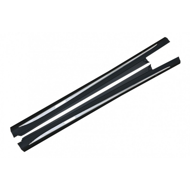 Side Skirts suitable for Mercedes C-Class W205 S205 (2014-2020) Sport C63 Design Chrome