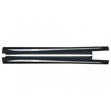 Side Skirts suitable for Mercedes C-Class W205 S205 (2014-2020) Sport C63 Design Chrome