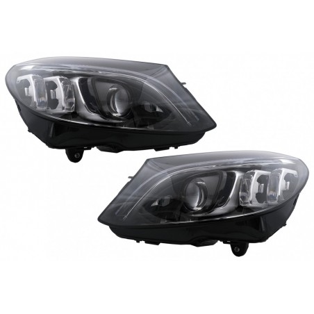 Full Multibeam LED Headlights suitable for Mercedes C-Class W205 S205 (2014-2018) LHD