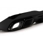 Rear Bumper Diffuser with Black Exhaust Muffler Tips suitable for Mercedes C Class W206 S206 Sport Line (2021-Up) C63 Design
