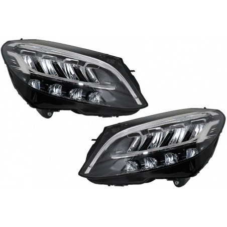 Full LED Headlights suitable for Mercedes C-Class W205 S205 (2019-up) LHD
