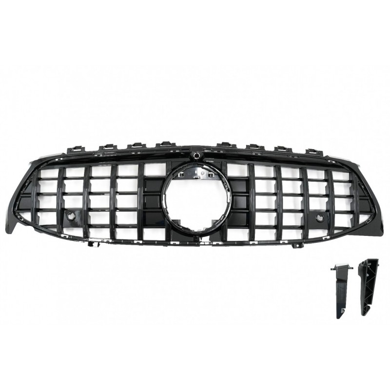 Front Grille suitable for Mercedes CLA X118 C118 (2019-up) GT-R Panamericana Design Piano Black