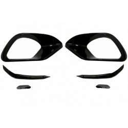 Side Grilles Cover Frames suitable for Mercedes CLA 45 CLA 45S X118 C118 (2019-up) Piano Black