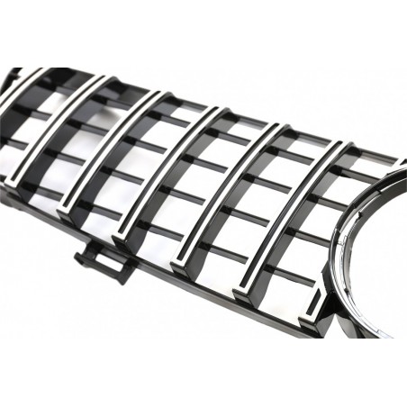 Front Grille suitable for Mercedes CLS W219 (2005-2008) GT-R Panamericana Design Chrome