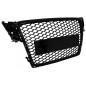 Priekinės grotelės be ženklo, tinkamos Audi A4 B8 (2007-2012) RS Design Piano Black