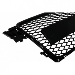 Priekinės grotelės be ženklo, tinkamos Audi A4 B8 (2007-2012) RS Design Piano Black