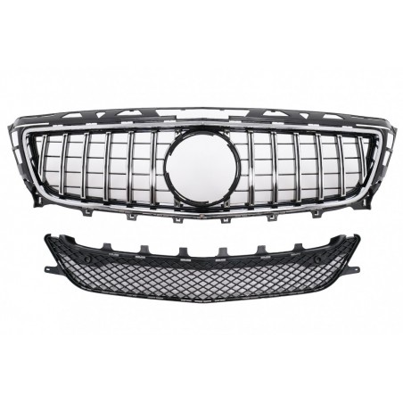 Front Grille suitable for Mercedes CLS W218 C218 (2011-2014) X218 Shooting Brake (2012-2014) GT-R Panamericana Design Chrom