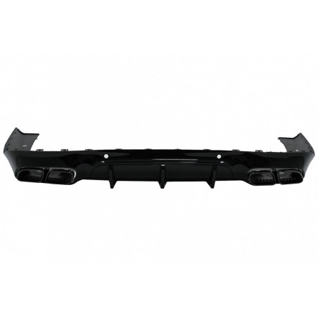 Rear Diffuser with Black Exhaust Tips suitable for Mercedes CLS-Class C257 Sport Line (2018-up) CLS63 Design