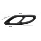 Juodi duslintuvo antgalių dangteliai tinka MERCEDES C-Class W205 S65 E65 GLE W166 X166 GLC W253 Sport Design