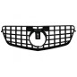 Central Grille suitable for Mercedes E-Class W212 S212 (2009-2013) GT-R Panamericana Design Black
