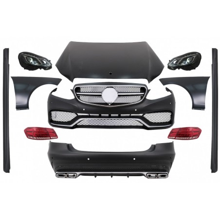 Kėbulo komplektas, tinkantis Mercedes E-Class W212 (2009-2012) Konvertavimui į Facelift E63 dizainą